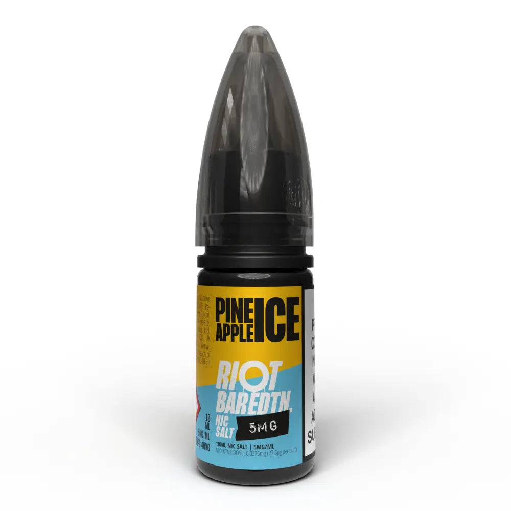 Riot Squad Bar Edition Pineapple Ice Nic Salt E-Liquid 10ml bottle – 5mg