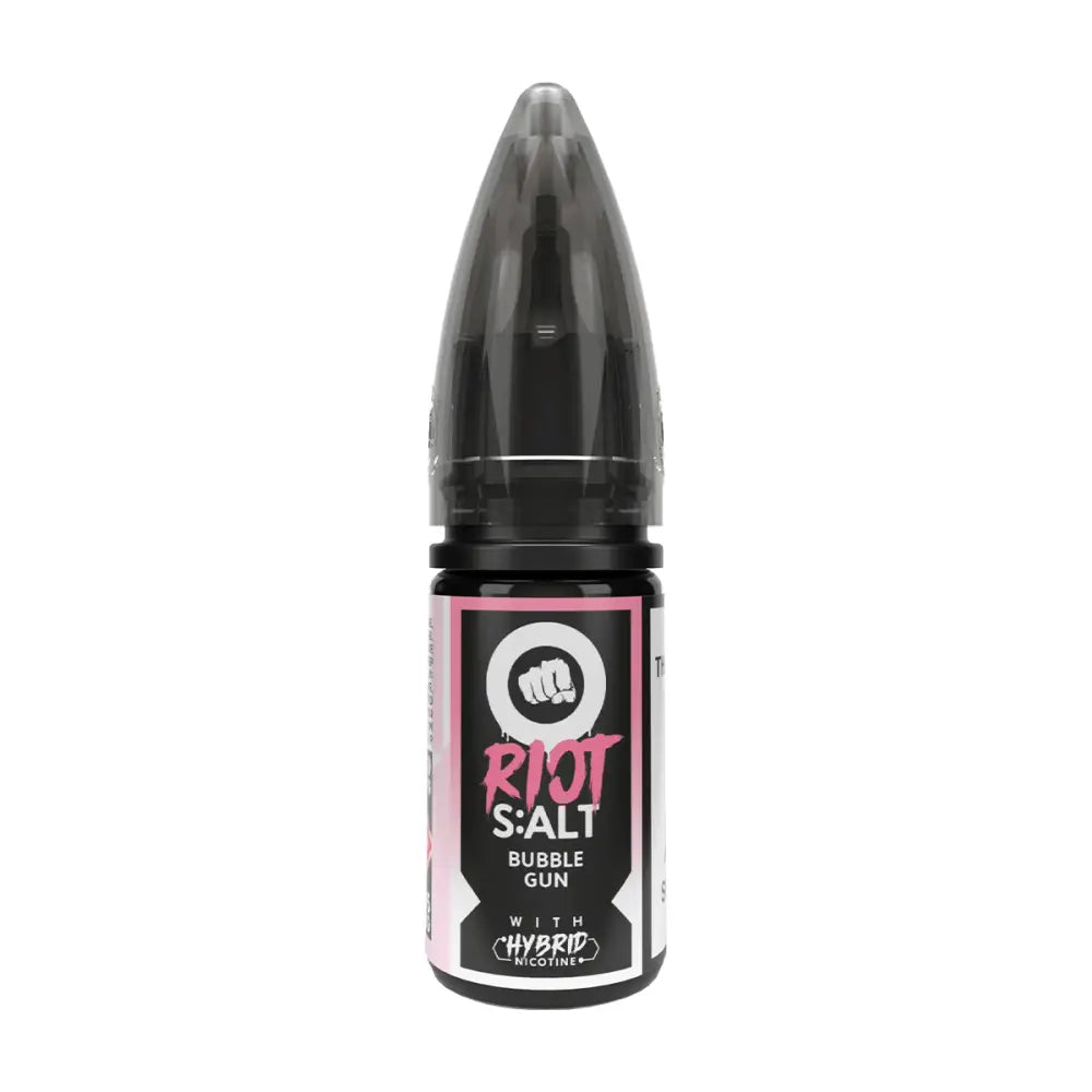 Riot Salt Classic Edition Bubblegun Hybrid Nic Salt E-Liquid 10ml bottle – 10mg