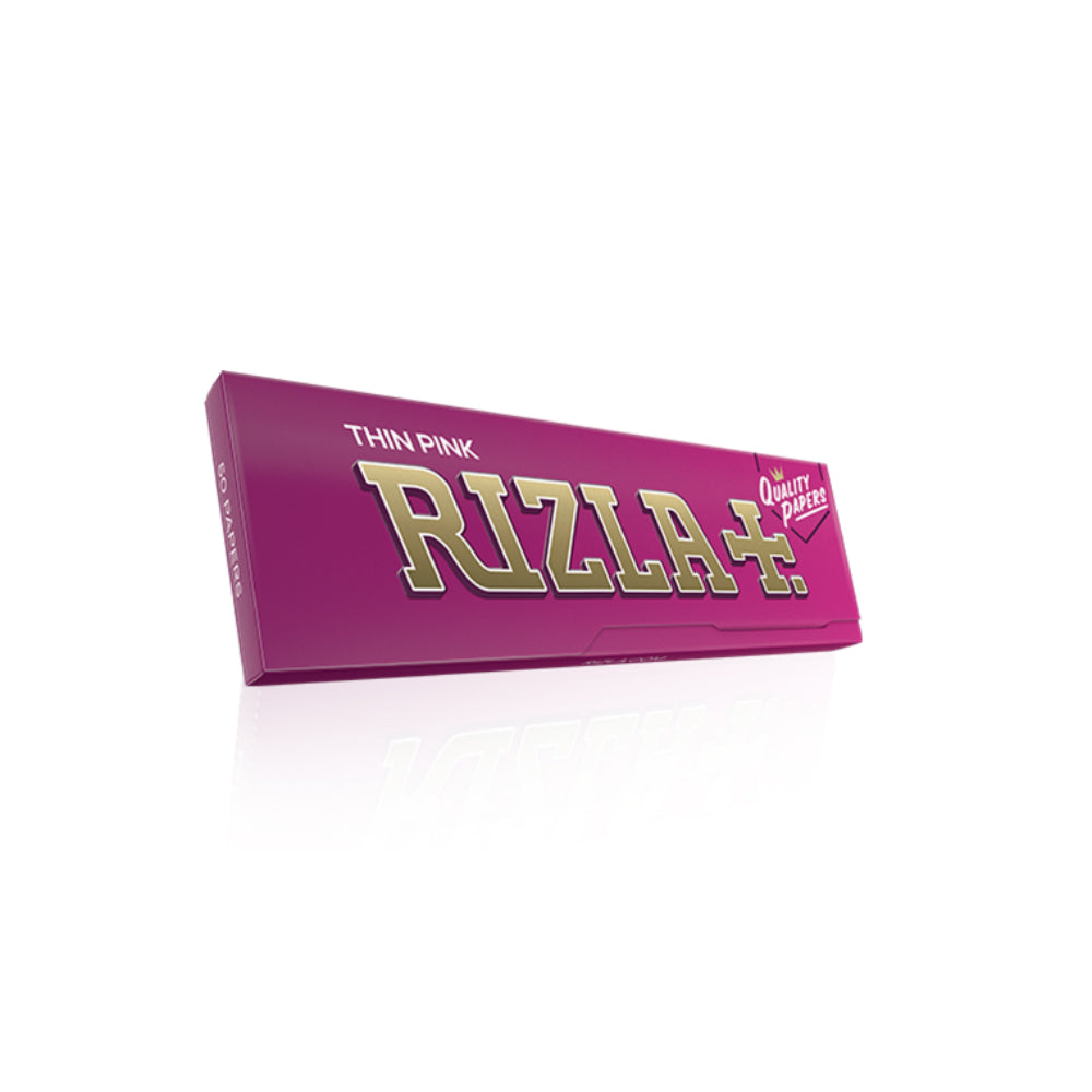 Rizla Pink Thin regular rolling papers 50 leaves pack