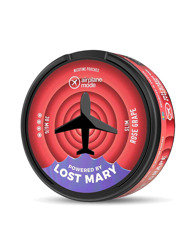 Lost Mary Airplane Mode Rose Grape nicotine pouches – 30mg/g – 20 pack