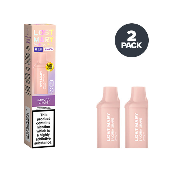 Grape Lost Mary BM600 Prefilled Pods - Sakura Grape