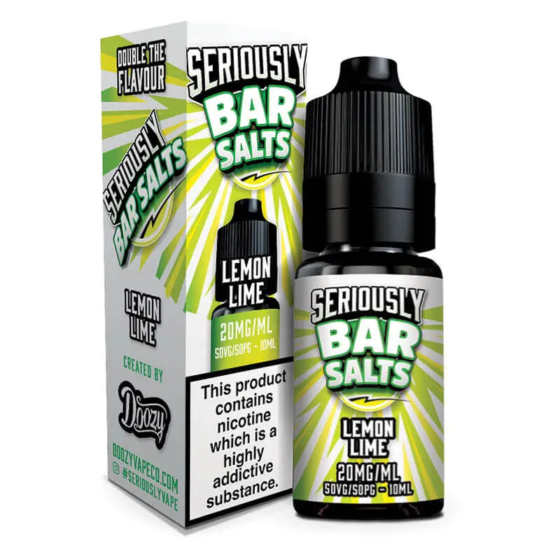Seriously Bar Salts - Lemon Lime Nic Salt E-liquid 10ml - 20mg