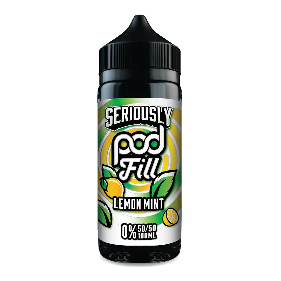 Seriously Pod Fill Lemon Mint 100ml shortfill e-liquid – 0mg