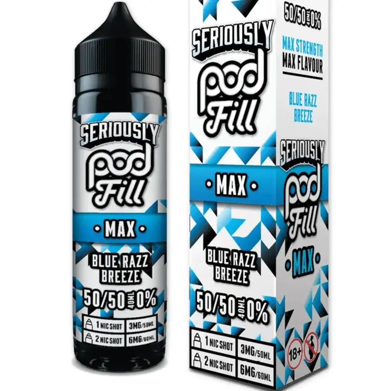 Seriously Pod Fill Max 50ml Shortfill E-Liquid – 0mg