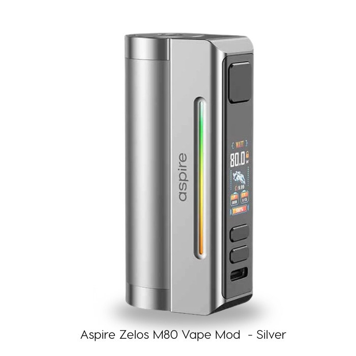 Aspire Zelos M80 Silver 80W vape mod