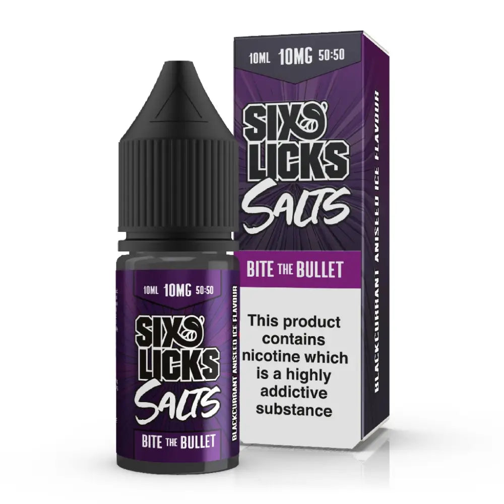 Six Licks Salts - Bite the Bullet - 10mg