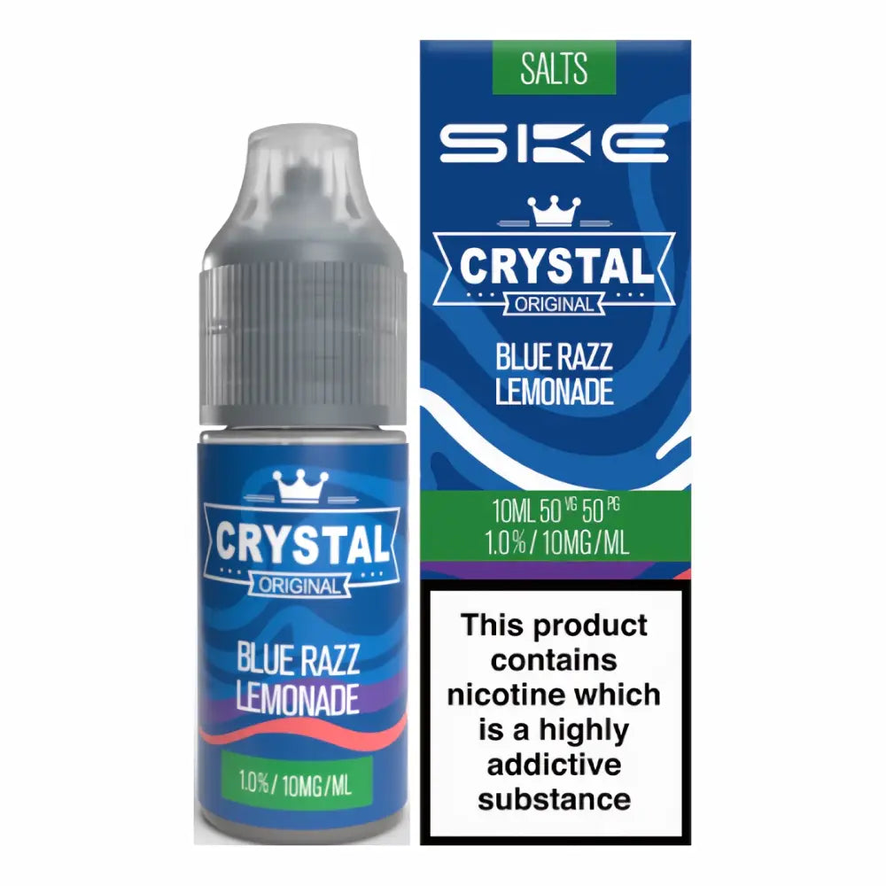SKE Crystal Nic Salts – Blue Razz Lemonade 10mg 10ml bottle