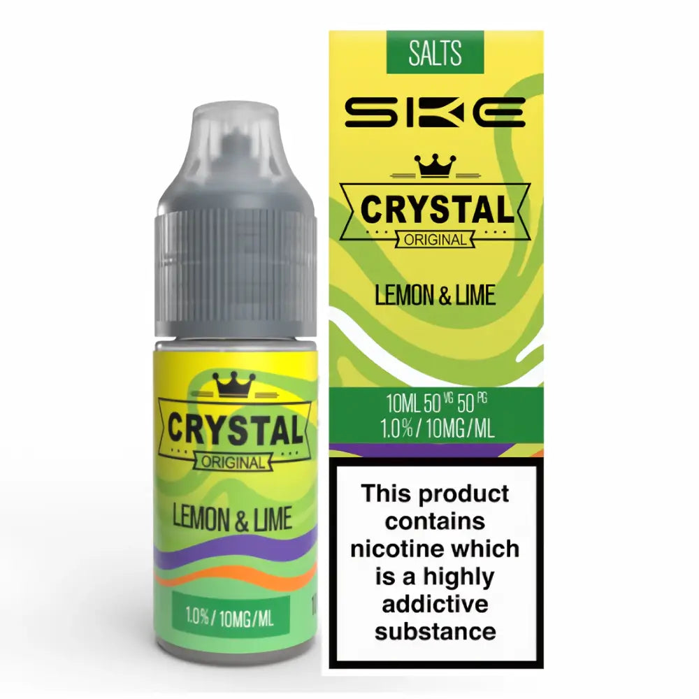 SKE Crystal Nic Salts – Lemon Lime 10mg 10ml bottle
