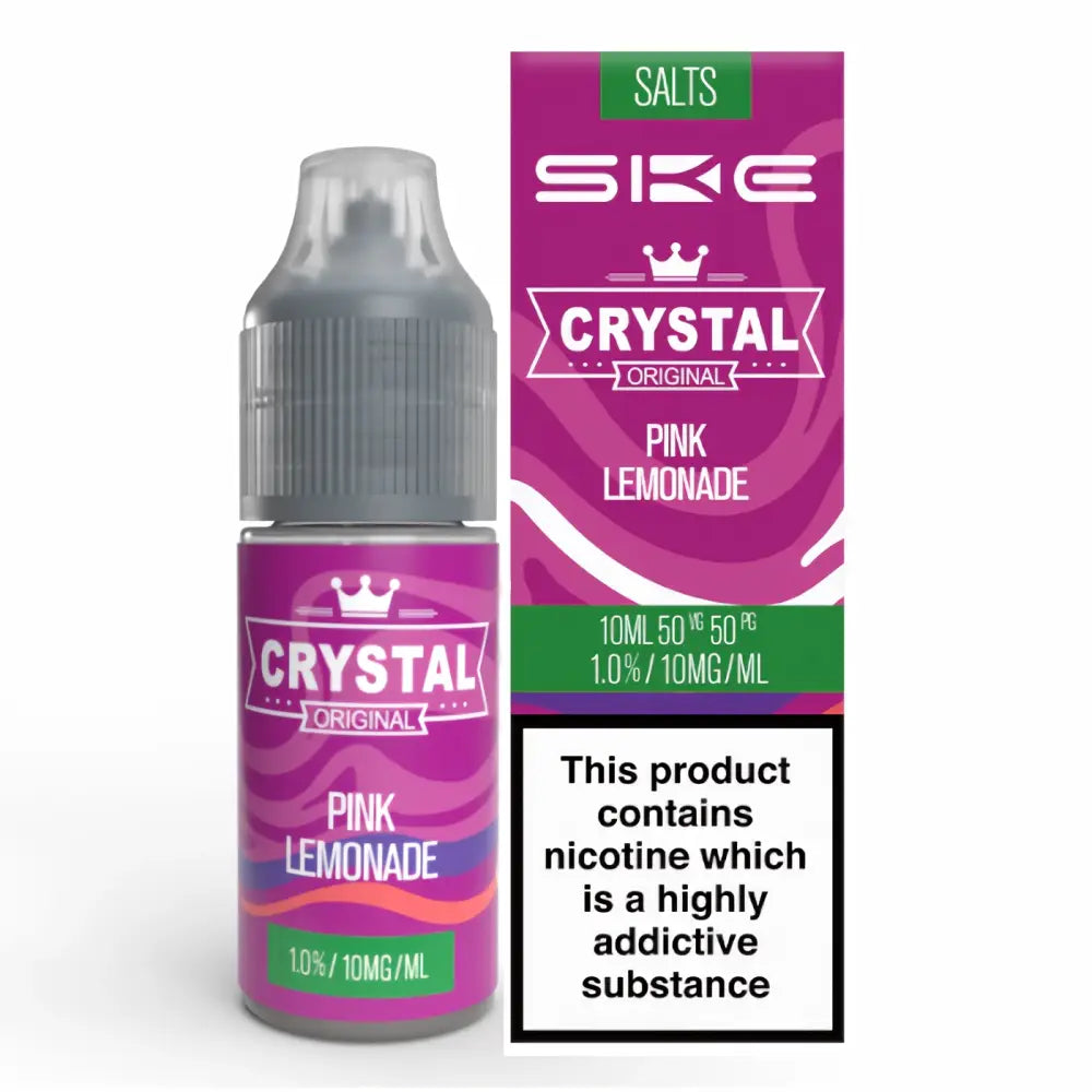 SKE Crystal Nic Salts – Pink Lemonade 10mg 10ml bottle