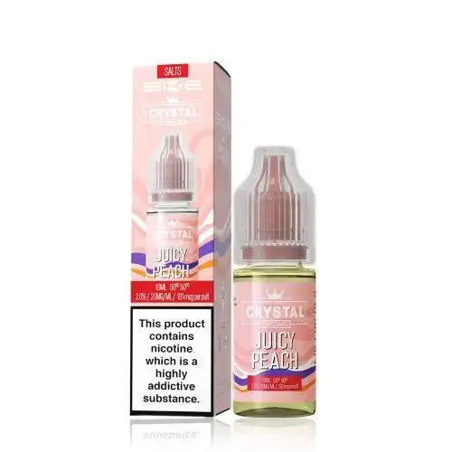 SKE Crystal Original V2 Nic Salts – Juicy Peach 20mg 10ml bottle and box
