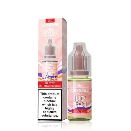 SKE Crystal Original V2 Nic Salts – Juicy Peach 20mg 10ml bottle and box