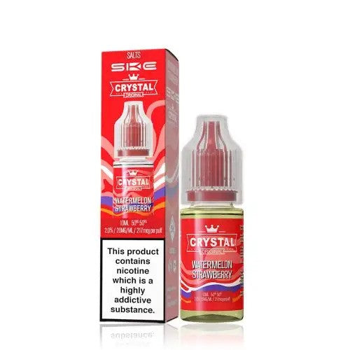 SKE Crystal Original V2 Nic Salts – Watermelon Strawberry 20mg 10ml bottle and box