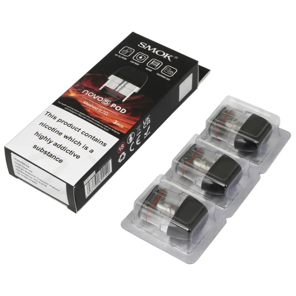 Smok - Novo 5 Pods 0.7ohm 2ml - Pack of 3