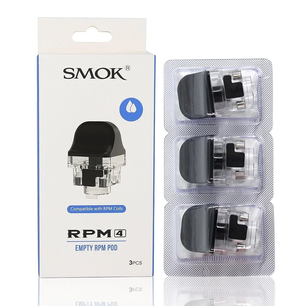 Smok - RPM4 Replacement Pods - 2ml - Pack of 3 – retail pod box and pack contents