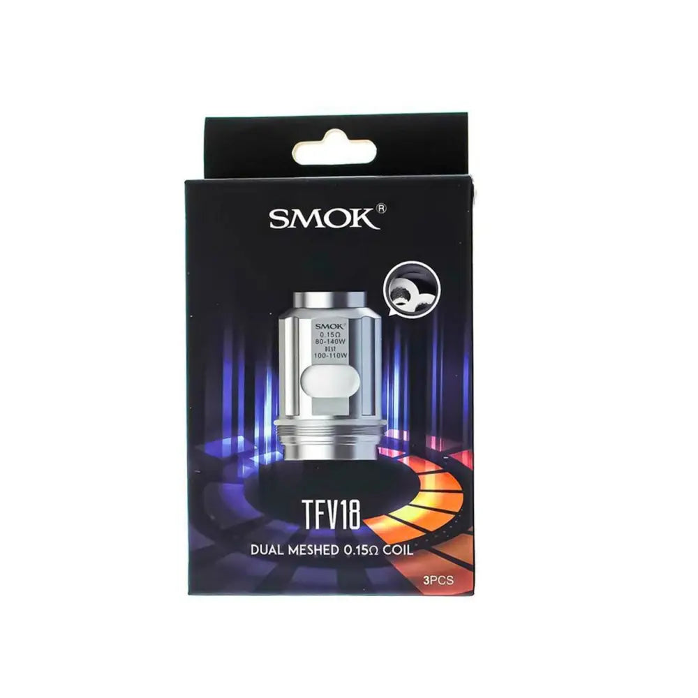 Smok - TFV18 Replacement Coils Dual Mesh 0.15ohm - Pack Of 3