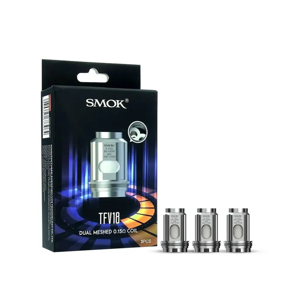 Smok - TFV18 Replacement Coils Dual Mesh 0.15ohm - Pack Of 3