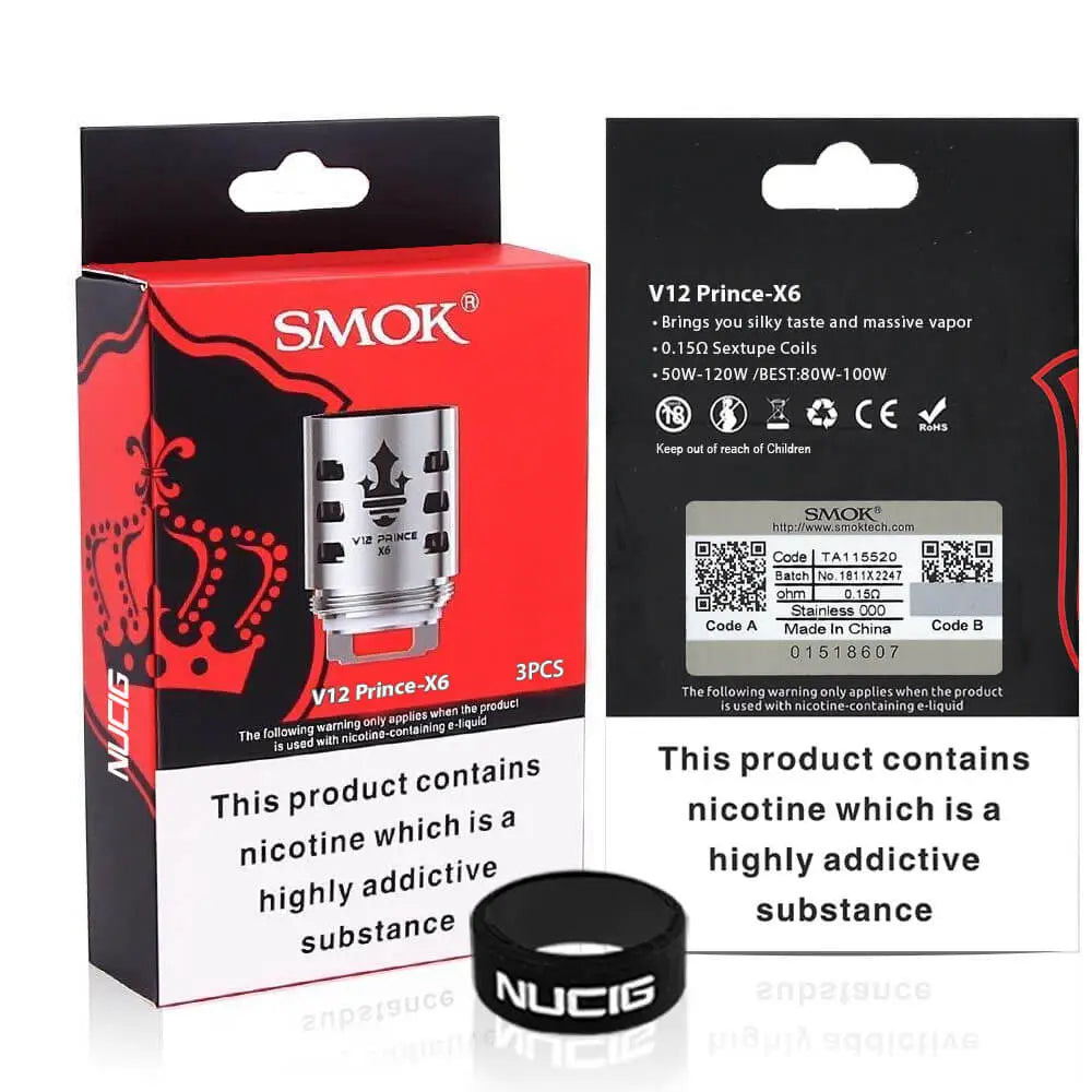 Smok V12 Coils X6 - 0.15 - Pack of 3