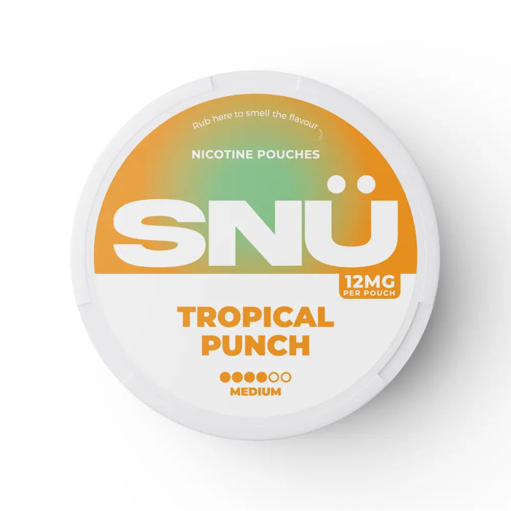 SNU Tropical Punch Nicotine Pouches | 5 for £10 with code POUCH5