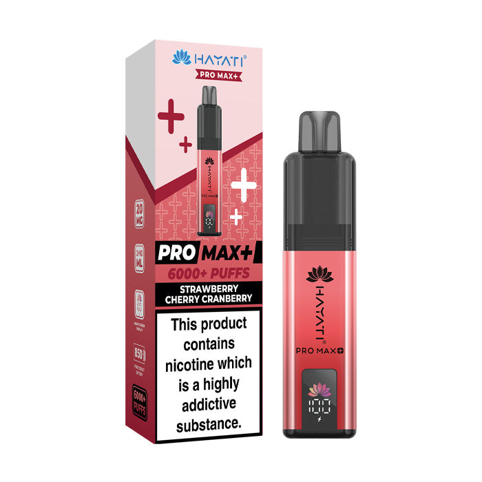 Hayati Pro Max Plus 6000 Prefilled Pod Kit - Strawberry Cherry Cranberry