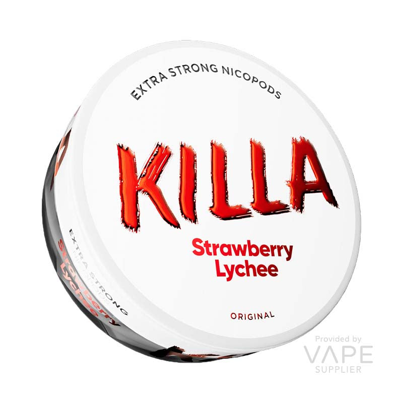 Killa Strawberry Lychee Nicotine Pouches – 16.5mg/g (13.2mg per pouch)