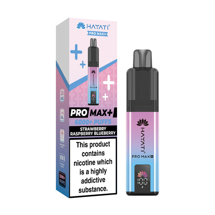 Hayati Pro Max Plus 6000 Prefilled Pod Kit - Strawberry Raspberry Blueberry