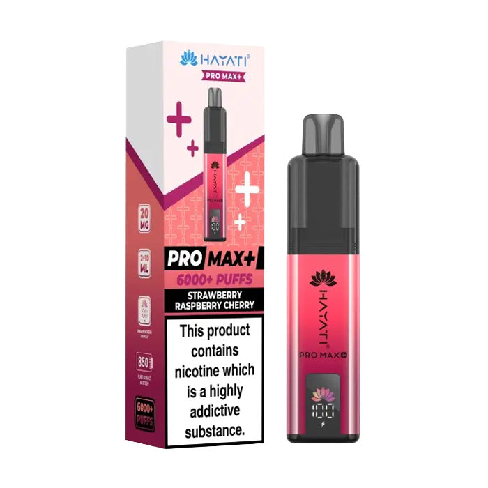 Hayati Pro Max Plus 6000 Prefilled Pod Kit - Strawberry Raspberry Cherry
