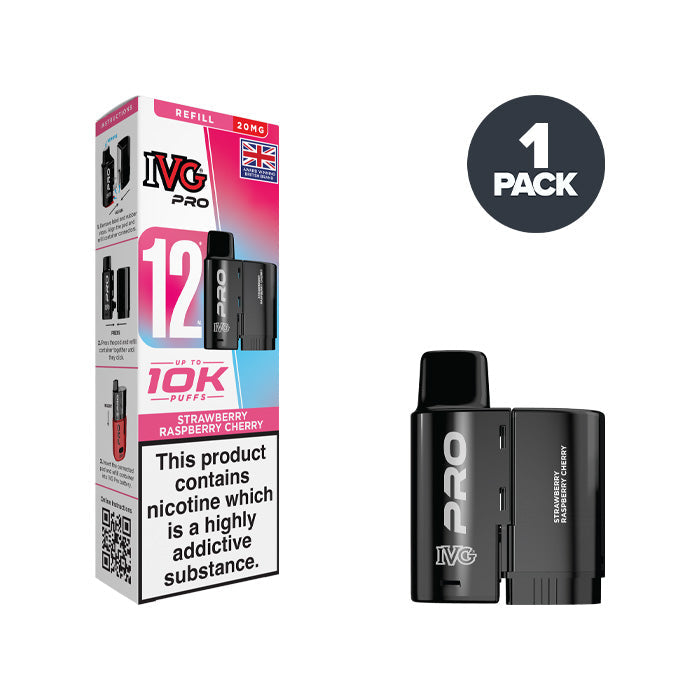 IVG Pro 12 replacement pods - Strawberry Raspberry Cherry