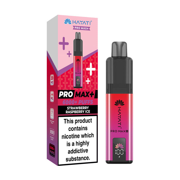 Hayati Pro Max Plus 6000 Prefilled Pod Kit - Strawberry Raspberry Ice