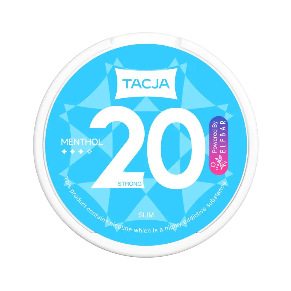 TACJA by Elf Bar Menthol Nicotine Pouches – 20mg/g (12mg per pouch)
