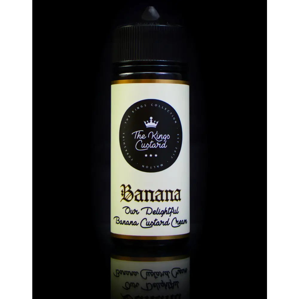 The Kings Custard Banana Custard 100ml shortfill e-liquid – 0mg