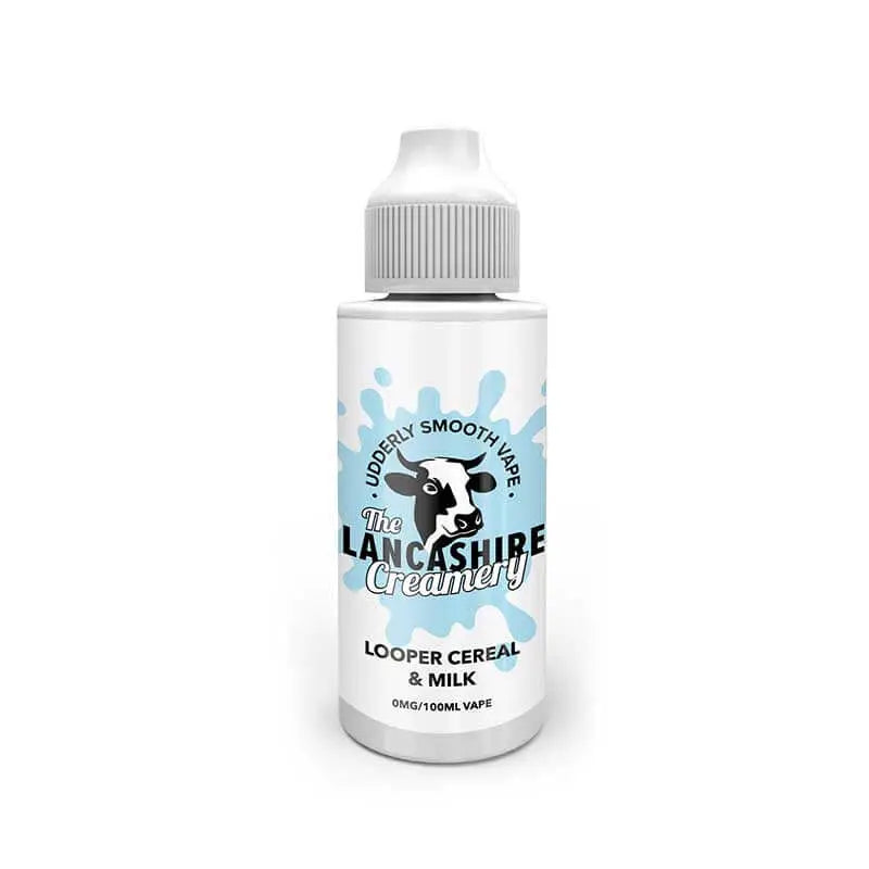 The Lancashire Creamery Looper Cereal & Milk 100ml Shortfill E-Liquid – 0mg