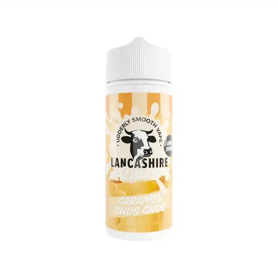 The Lancashire Ice Creamery Caramel Choo Choo 100ml Shortfill – 0mg