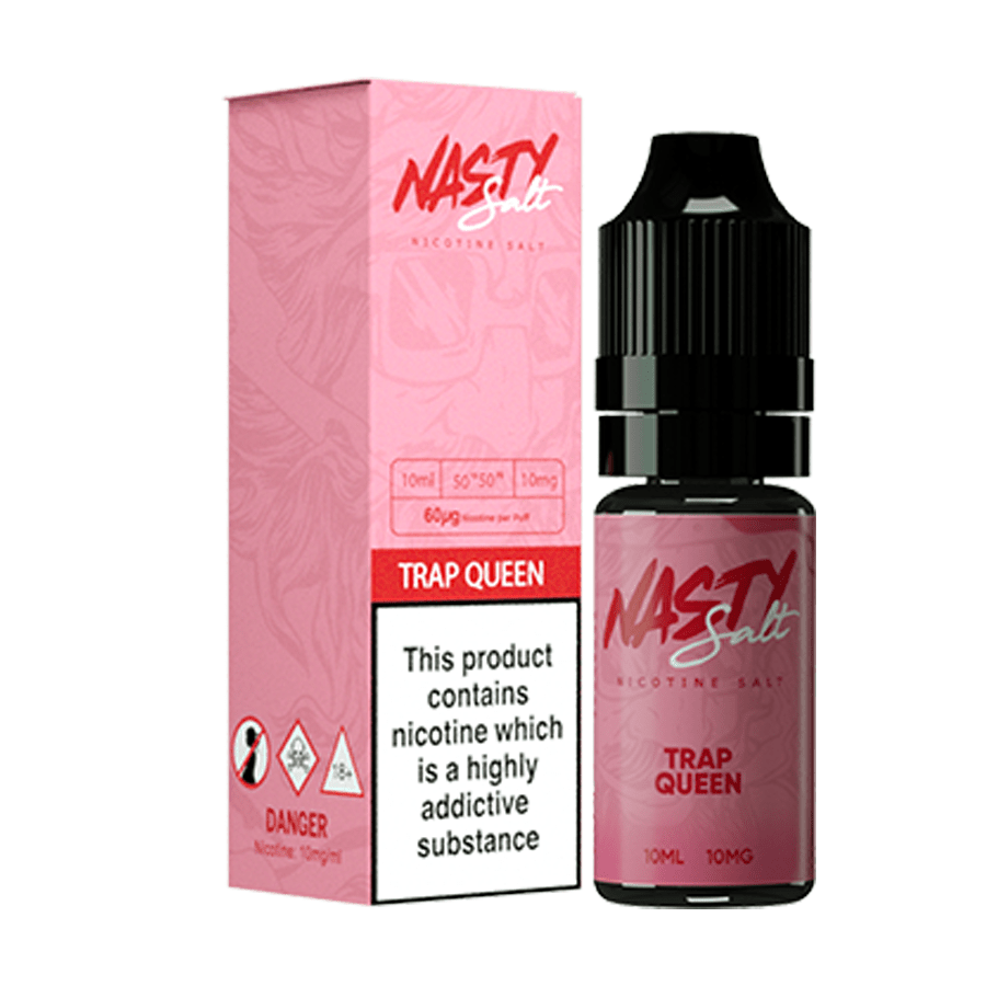 Nasty Salt Trap Queen Nic Salt E-Liquid 10ml 🔥 CLEARANCE 6 for £10 🔥