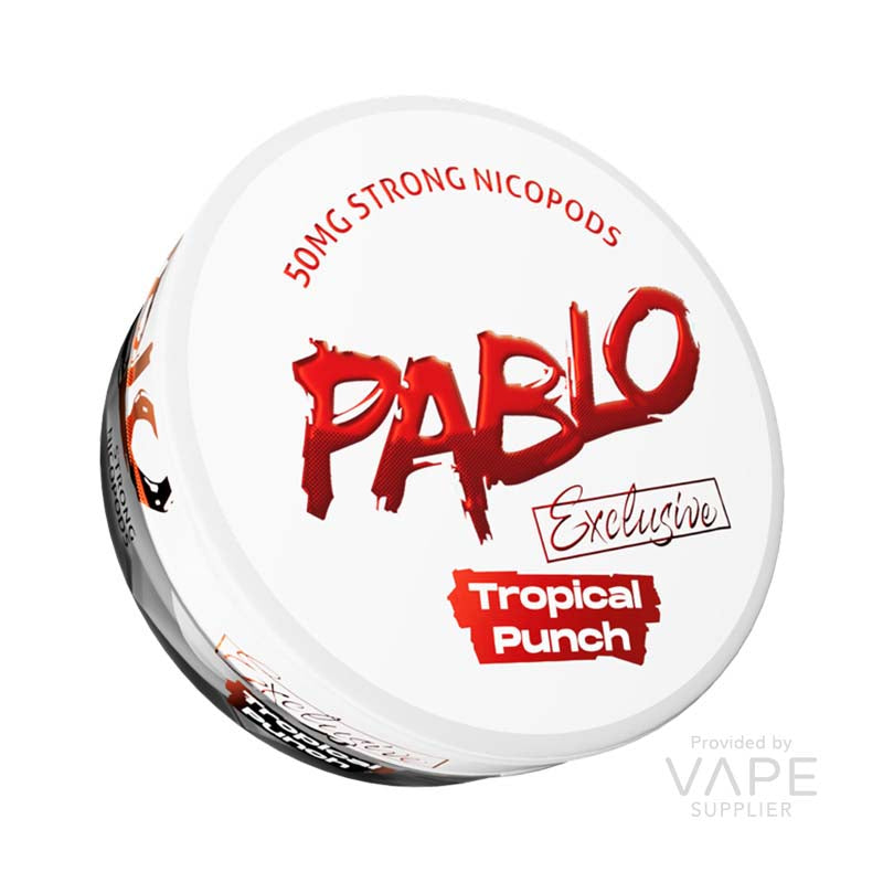 Pablo Tropical Punch Nicotine Pouches – Exclusive – 50mg/g (30mg per pouch) – 20 pouches