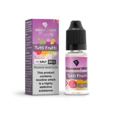 Diamond Mist Tutti Frutti nic salt e-liquid 10ml 20mg bottle