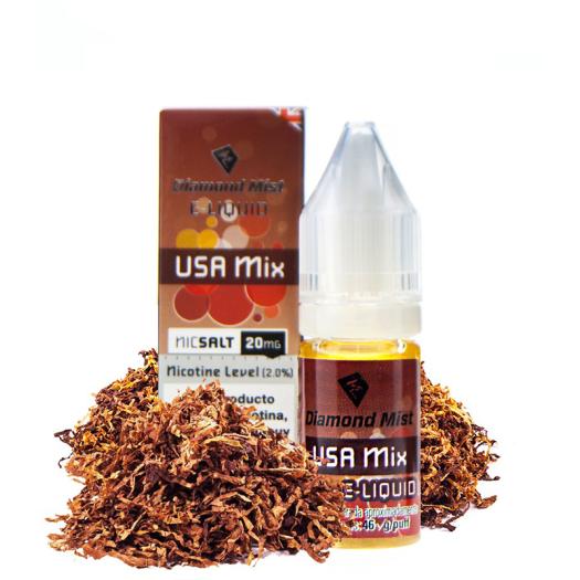 Diamond Mist USA Mix nic salt e-liquid 10ml 20mg bottle