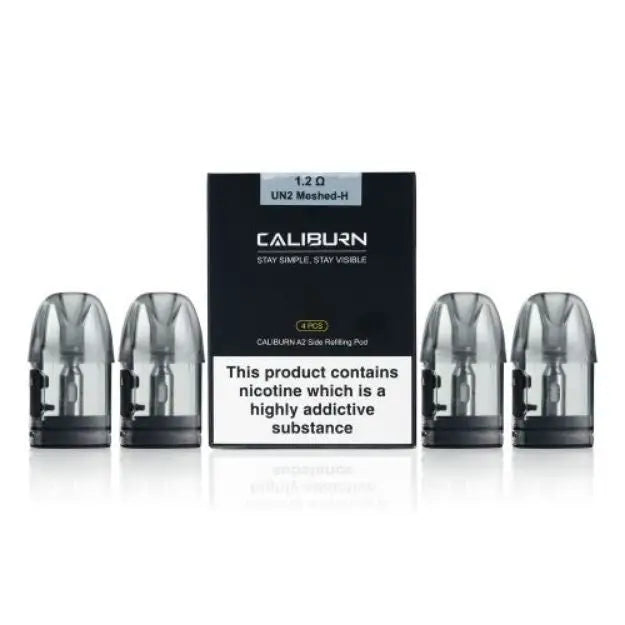 Uwell Caliburn A2 A2S Side-Fill Replacement Pods 1.2Ω 2ml (Pack of 4)
