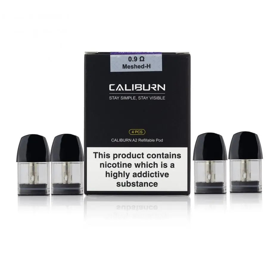 Uwell - Caliburn A2 Pods - 2ml 0.9ohm - Pack of 4