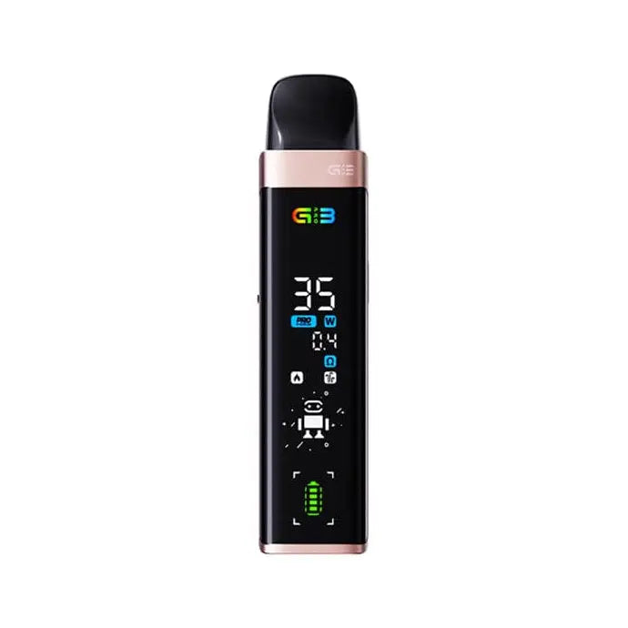 Uwell Caliburn G3 Pro pod kit in Rose Gold, complete device