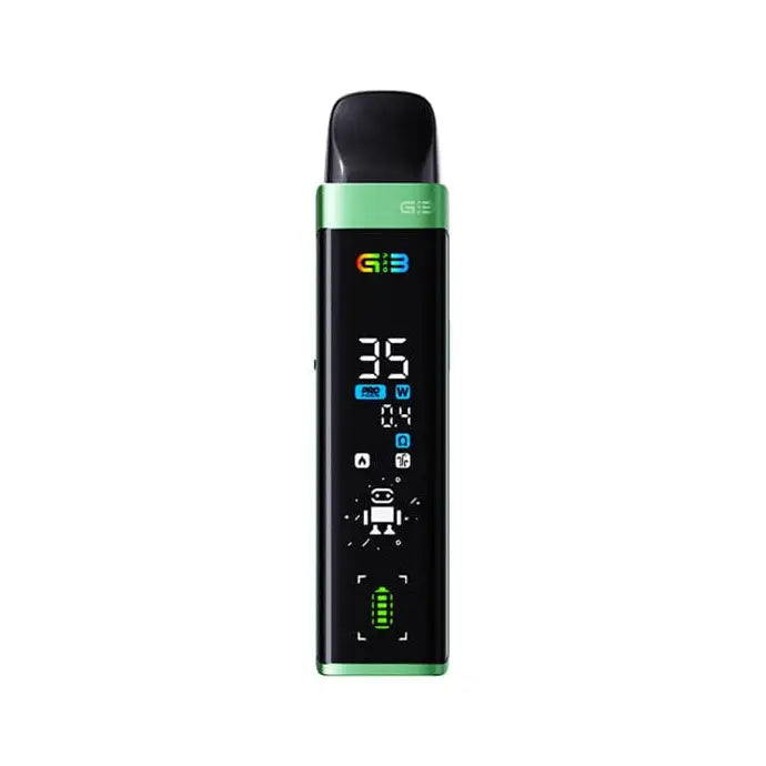 Uwell Caliburn G3 Pro pod kit in Emerald Green, complete device