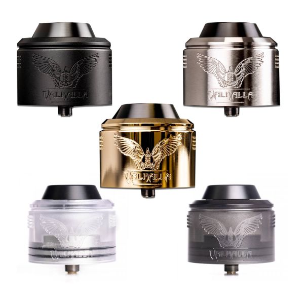 Vaperz Cloud Valhalla V2 RDA 40mm – Brushed Stainless Steel