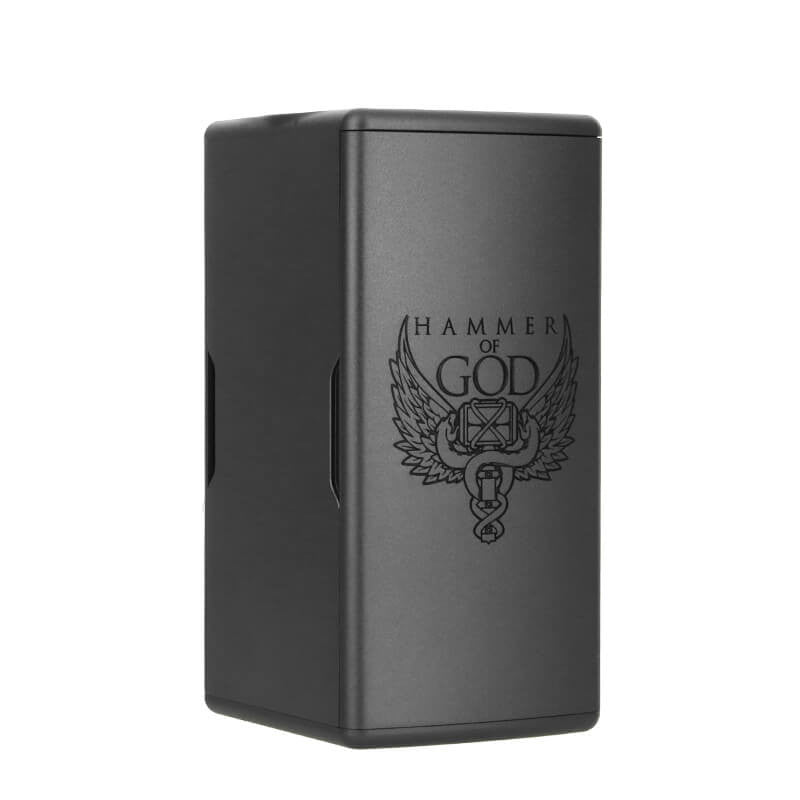 Vaperz Cloud Hammer of God 400 Mod in Classic Black, front view