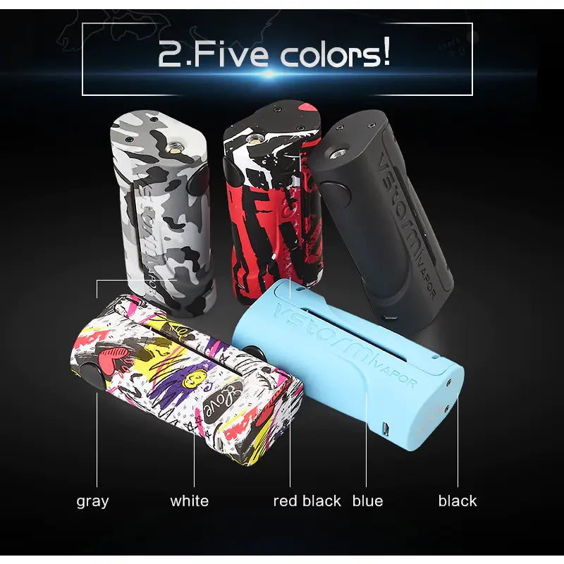 Vapor Storm ECO 90W semi-mechanical mod colour range