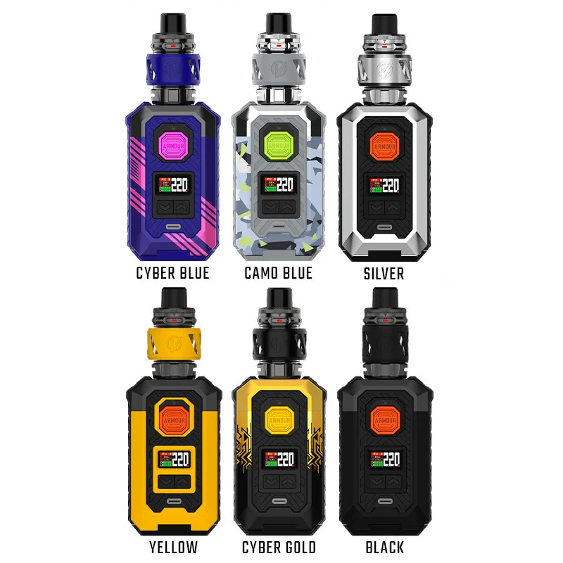 Vaporesso Armour Max 220W vape kit colour options