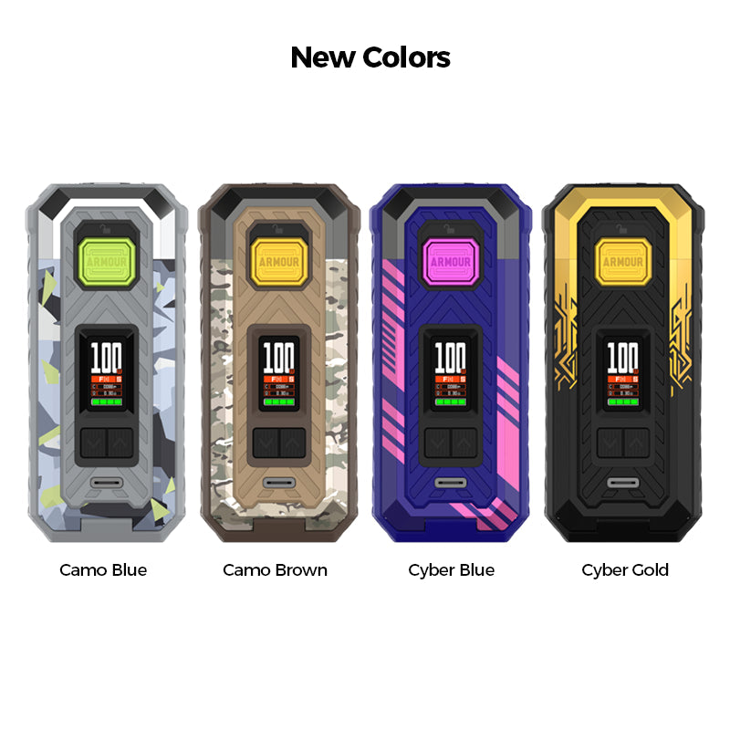 Vaporesso Armour S 100W vape mod colour options