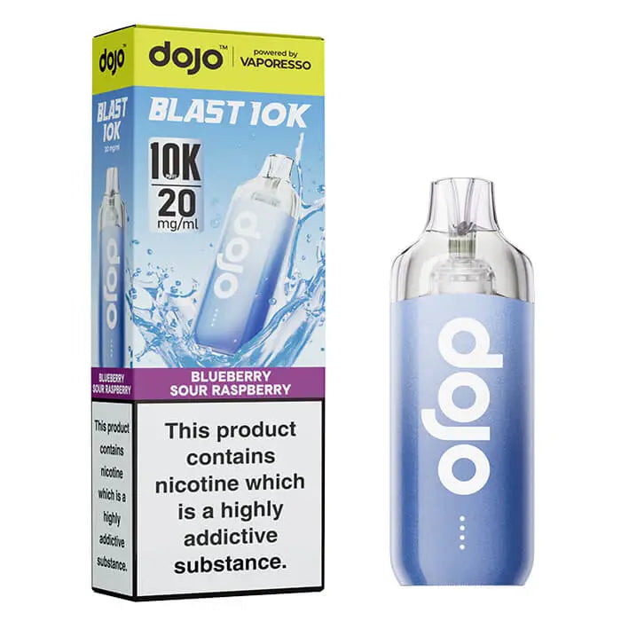 Vaporesso DOJO Blast 10K Blueberry Sour Raspberry 20mg prefilled pod vape kit