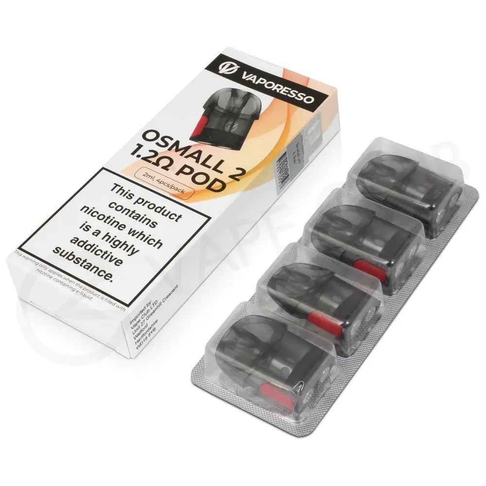 Vaporesso-osmall-2-pod-2ml-1-2ohm-pack-of-4 - Replaceable Pods