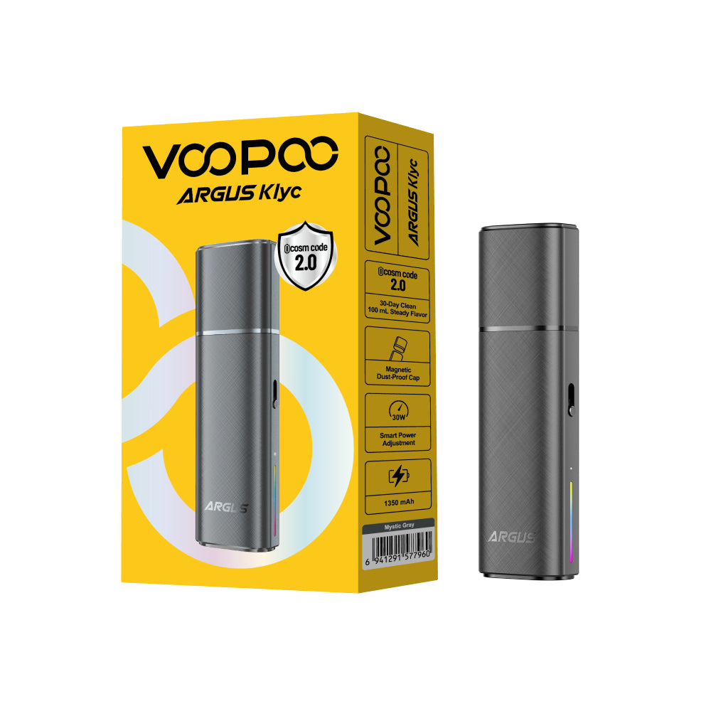 VOOPOO ARGUS Klyc Pod Vape Kit – Mystic Gray