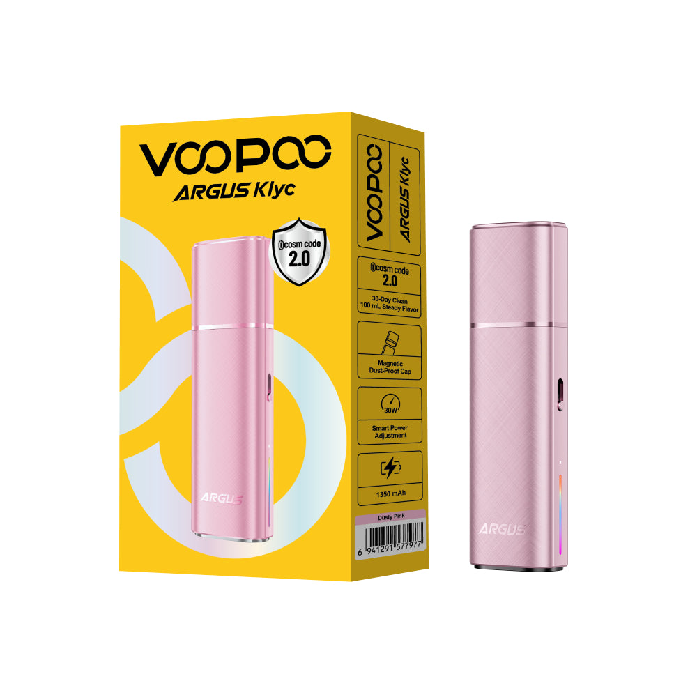 VOOPOO ARGUS Klyc Pod Vape Kit – Dusty Pink