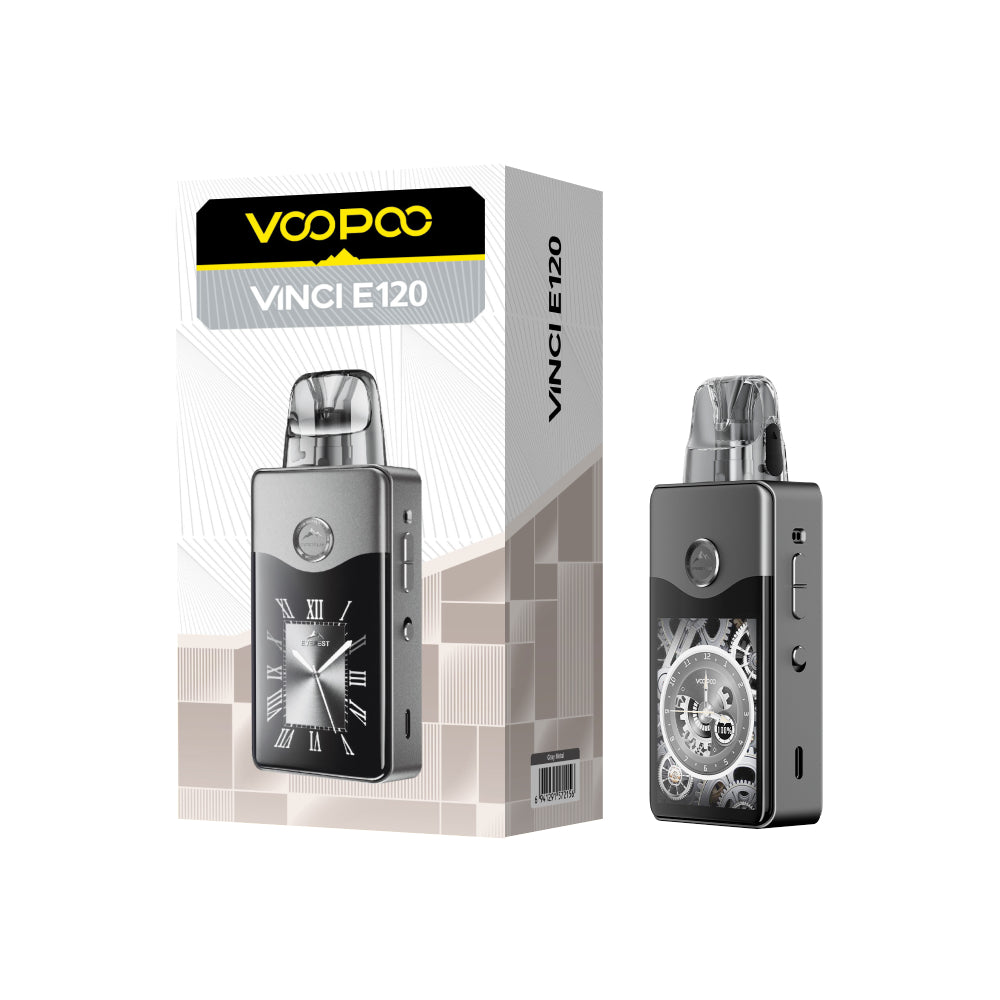VOOPOO VINCI E120 Pod Vape Kit – Gray Metal